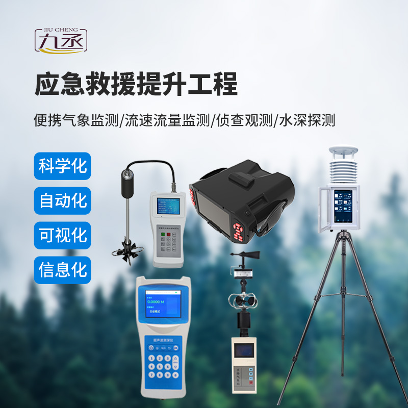 應急救援提升設備包括便攜氣象站、流速儀、夜視儀等 應急救援提升設備包括便攜氣象站、流速儀、夜視儀等